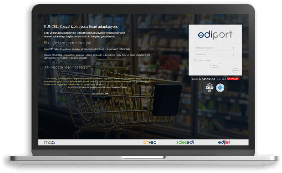 EDIPORT retail cloud EDI product screen